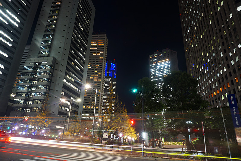 新宿西口 高層ビル街の夜景10