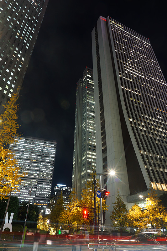 新宿西口 高層ビル街の夜景9